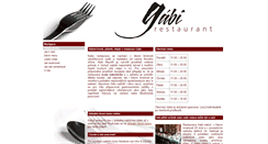 Desktop Screenshot of gabi-restaurace.cz