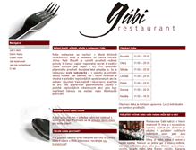 Tablet Screenshot of gabi-restaurace.cz
